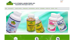 Desktop Screenshot of alfavitamins.com